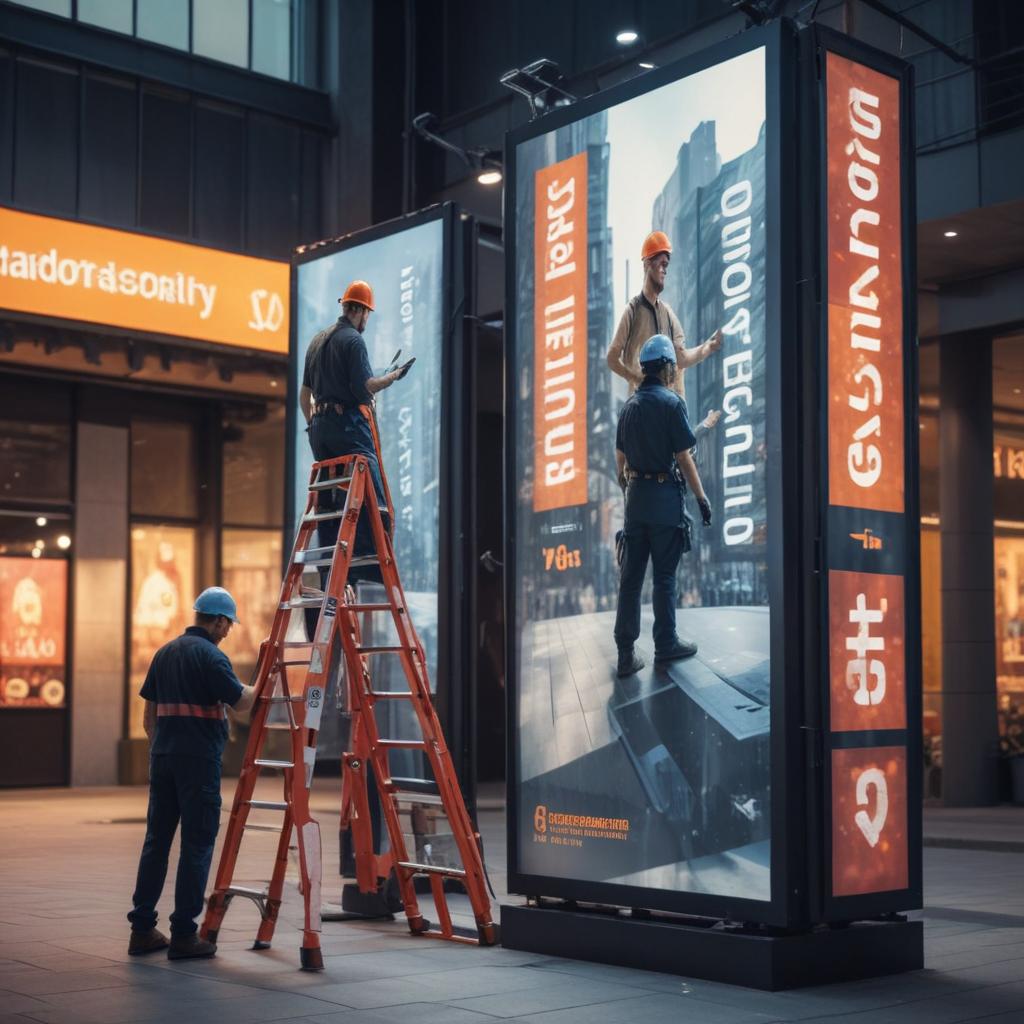 Изготовление и монтаж наружной и интерьерной рекламы: технологии, требования к материалам и этапы работ